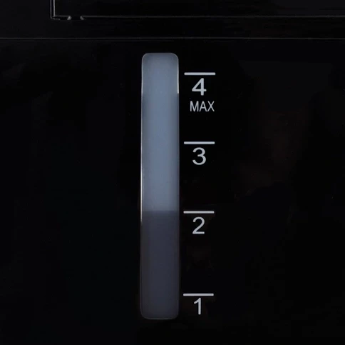 Aparat kafeje CASO Coffee Compact electronic 1848, 600W, 4 filxhanë, mulli burr, LCD me timer, filtër permanent, enë qelqi, çelik inox/zi