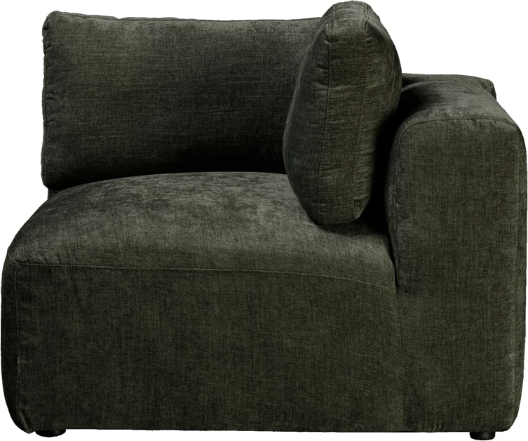 Fotelë këndore BOX me krah të kthyeshëm, ngjyrë ulliri, 107x107x85