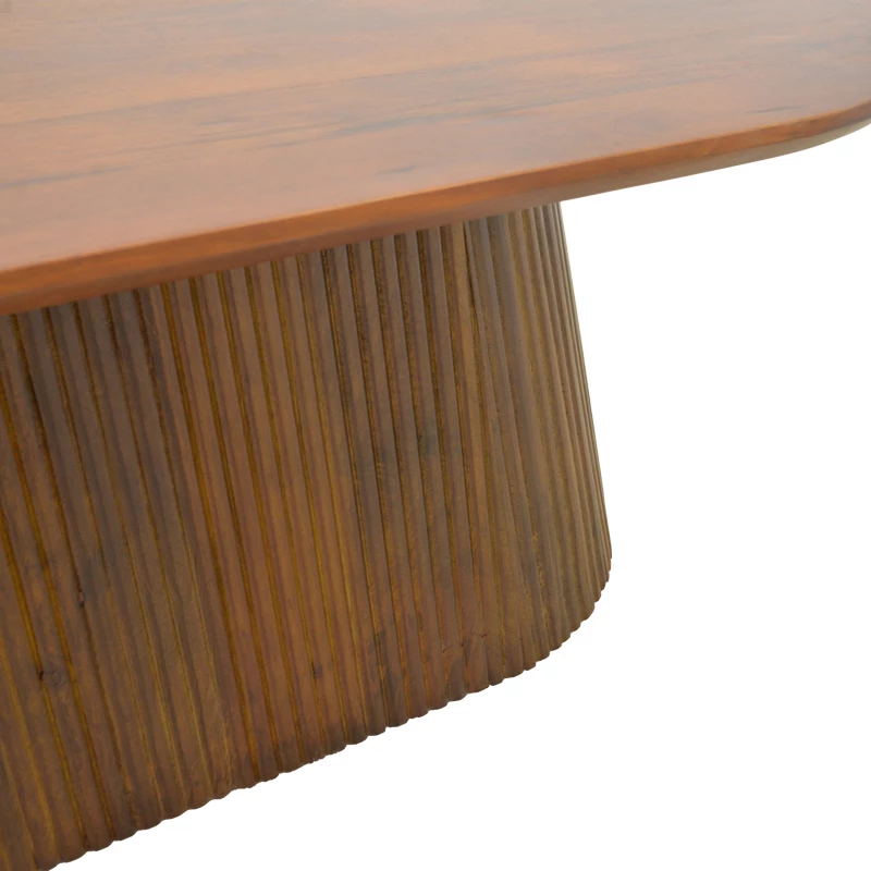 Tavolinë kafeje Aithra, dru mango i fortë, ngjyrë arre, 120x60x42cm