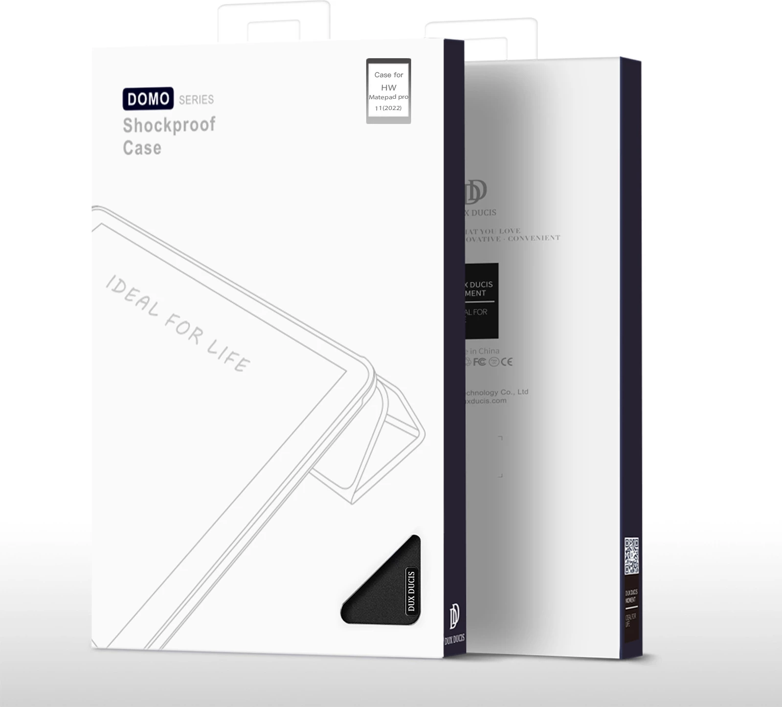 Mbështjellës tablet Dux Ducis Domo për Huawei MatePad Pro 11'' (2022), me qëndrim, i zi