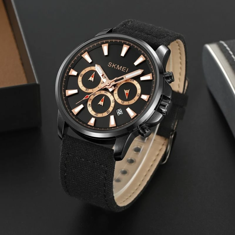 Orë dore për meshkuj Skmei, e zezë