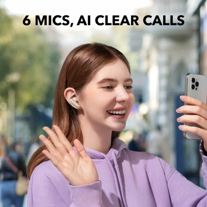 Kufje wireless ANKER Soundcore P40i ANC 60h Bluetooth 5.3 IPX5, të bardha, me kutizë karikimi