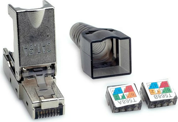 Konektor rrjeti VALUE 26.99.0373, RJ-45, Cat6a, Silver