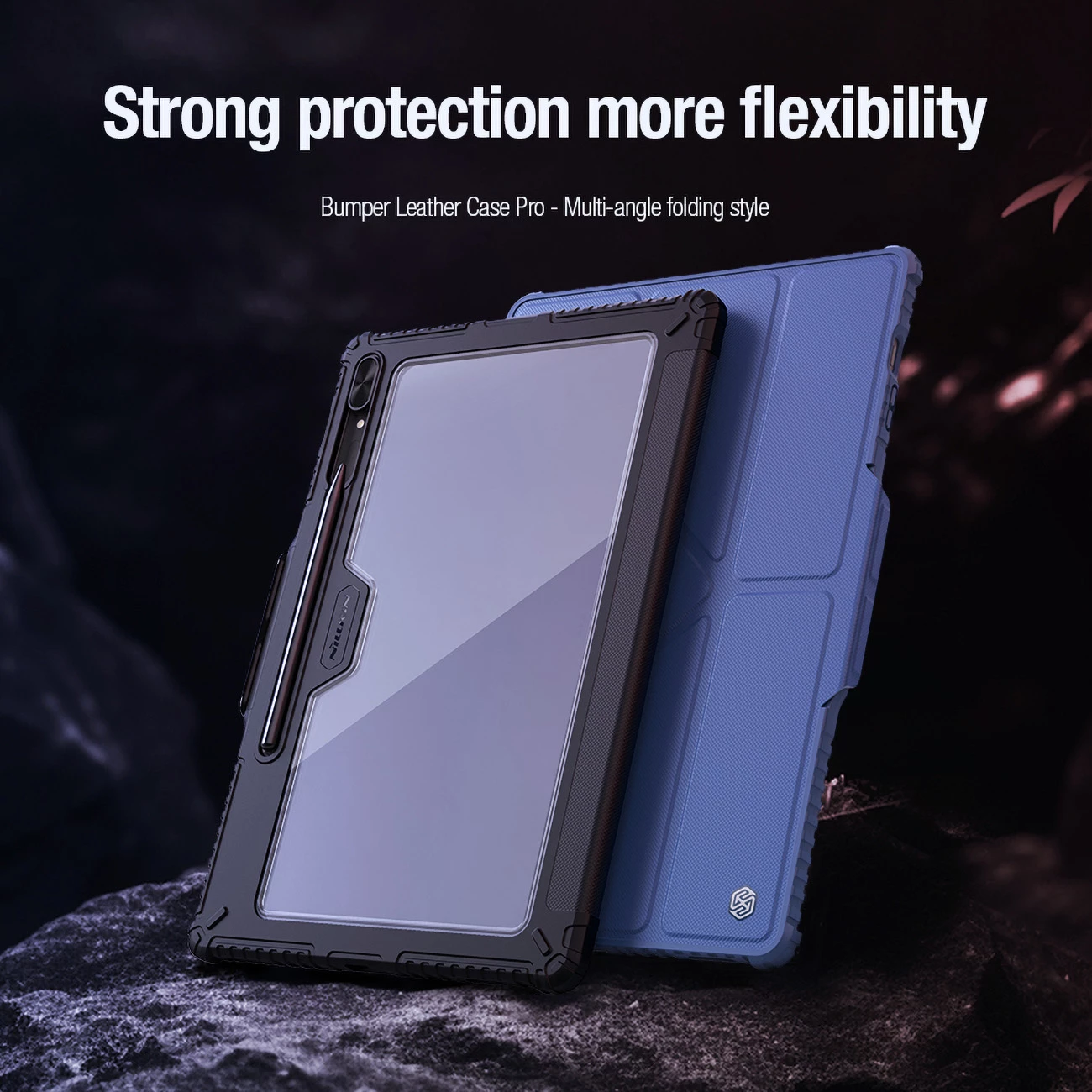 Mbështjellës Nillkin Bumper Leather Case Pro për Samsung Galaxy Tab S9+, e zezë