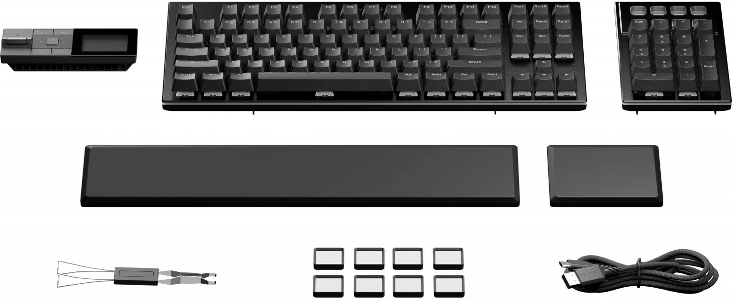 Tastierë mekanike be quiet! Dark Mount Silent Linear US ANSI, me ndriçim ARGB, e zezë
