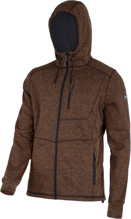 Xhaketë me zinxhir LAHTI PRO L4014204, XL, 210 g/m², kapuç, e rjavë
