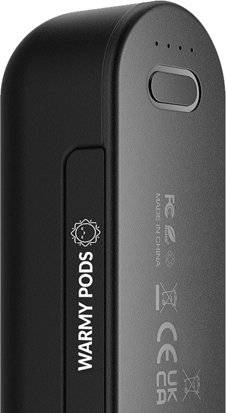 Ngrohëse duarsh 2n1/power bank UVI Warmy Pods 10,000 mAh, e zezë, set 2 copë