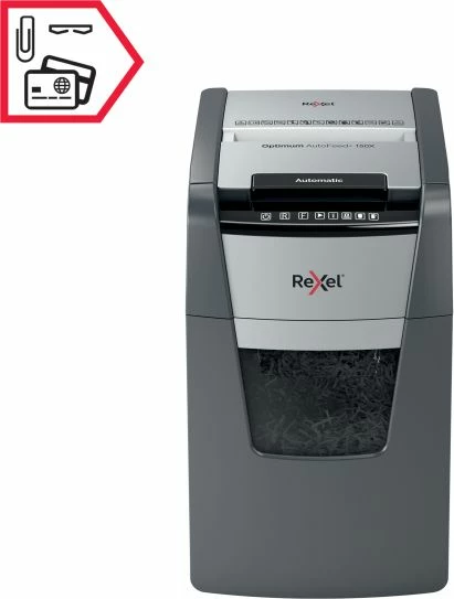 Grirës dokumentesh Rexel AutoFeed+ 150X P-4, 44 L, i zi