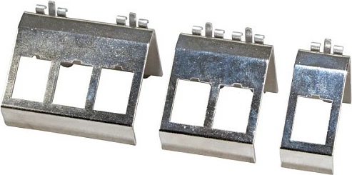 Mbajtës modul keystone EFB Elektronik për shinë DIN (Hutschiene), 1x Keystone, çelik inox