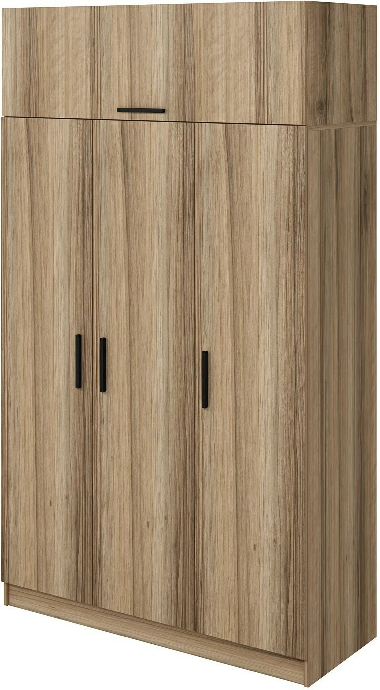 Dollap Skye Decor, 3 kapak, 2 sirtar, ngjyrë dore, 255cm