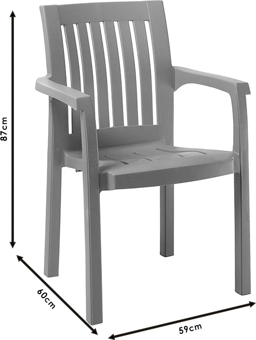 Karrige për kopsht Expand, ngjyrë kafe,