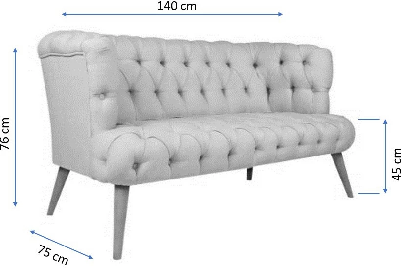 Divan dy ulëshe Atelier del Sofa, West Monroe, ngjyrë jeshile petrol