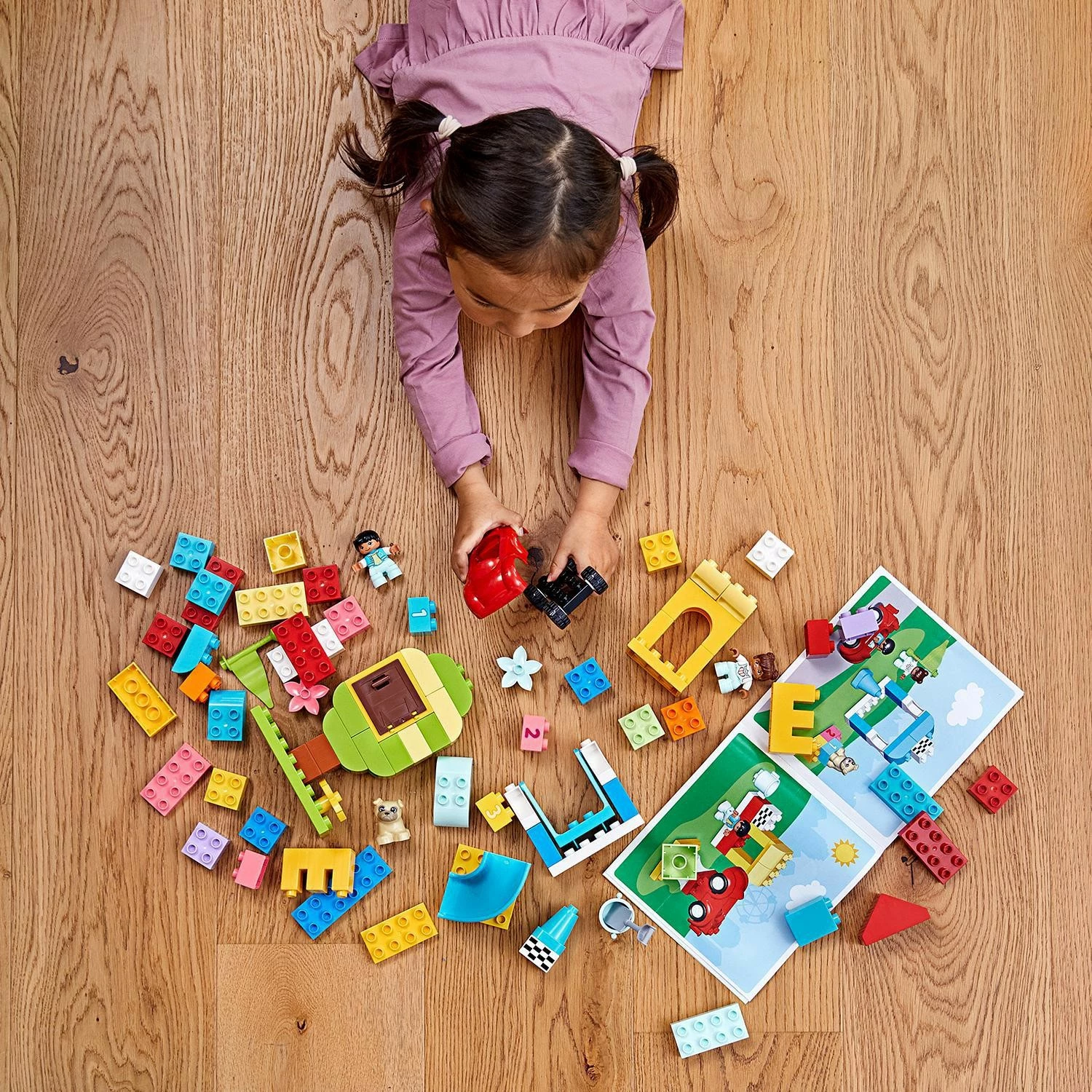 Set ndërtimi LEGO DUPLO Classic Deluxe Brick Box 10914, 85 pjesë, shumëngjyrësh