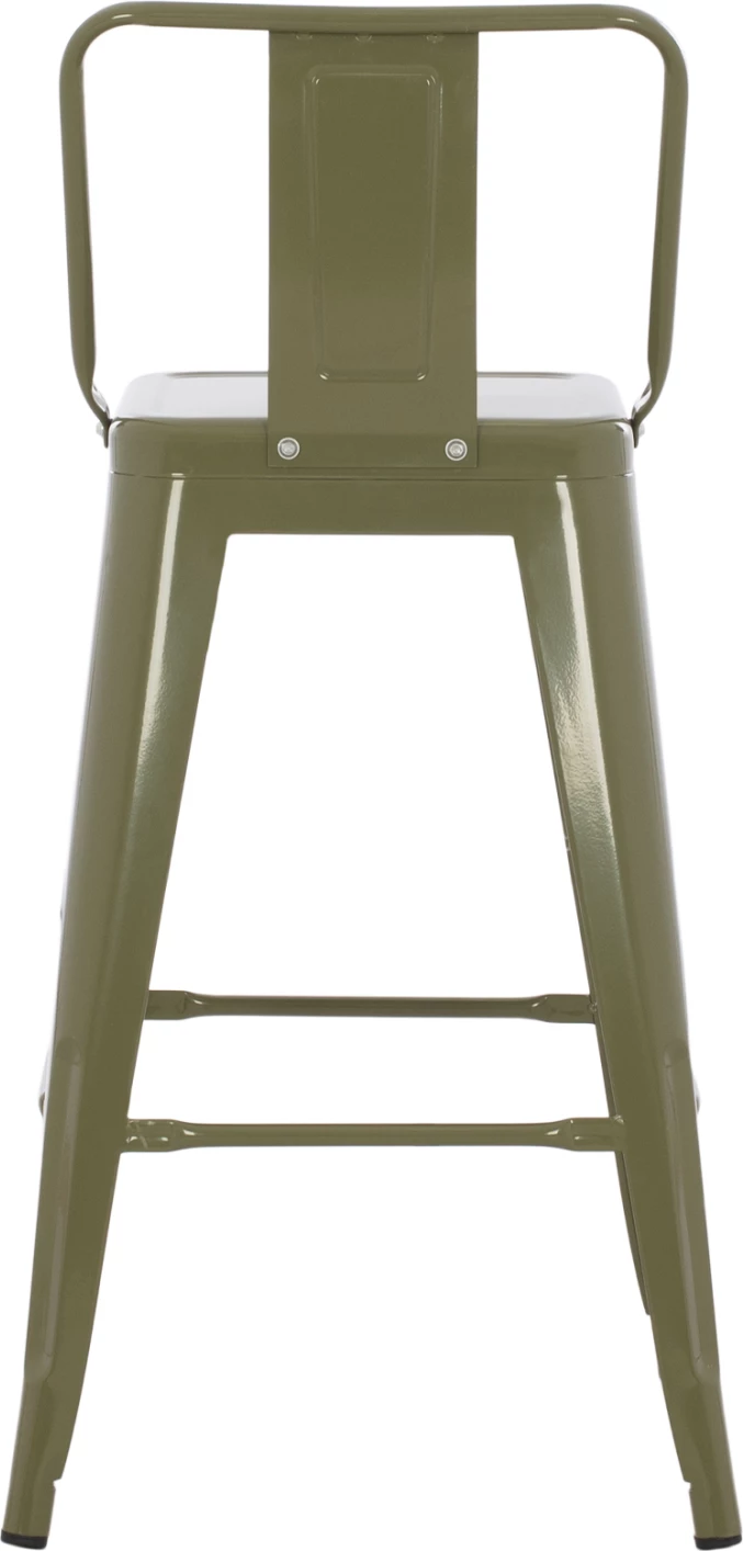 Karrige për bar, mesatare, metalike, ngjyrë ulliri e errët, FH8574.03, 42x42x98 cm