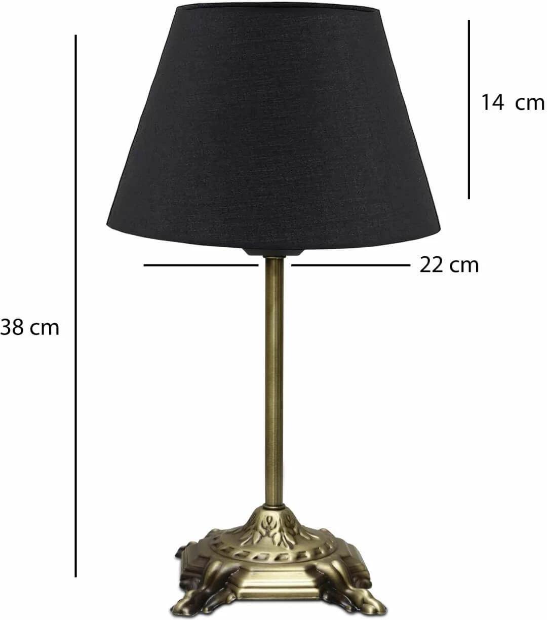 Llambë tavoline Opviq, 241794, e zezë