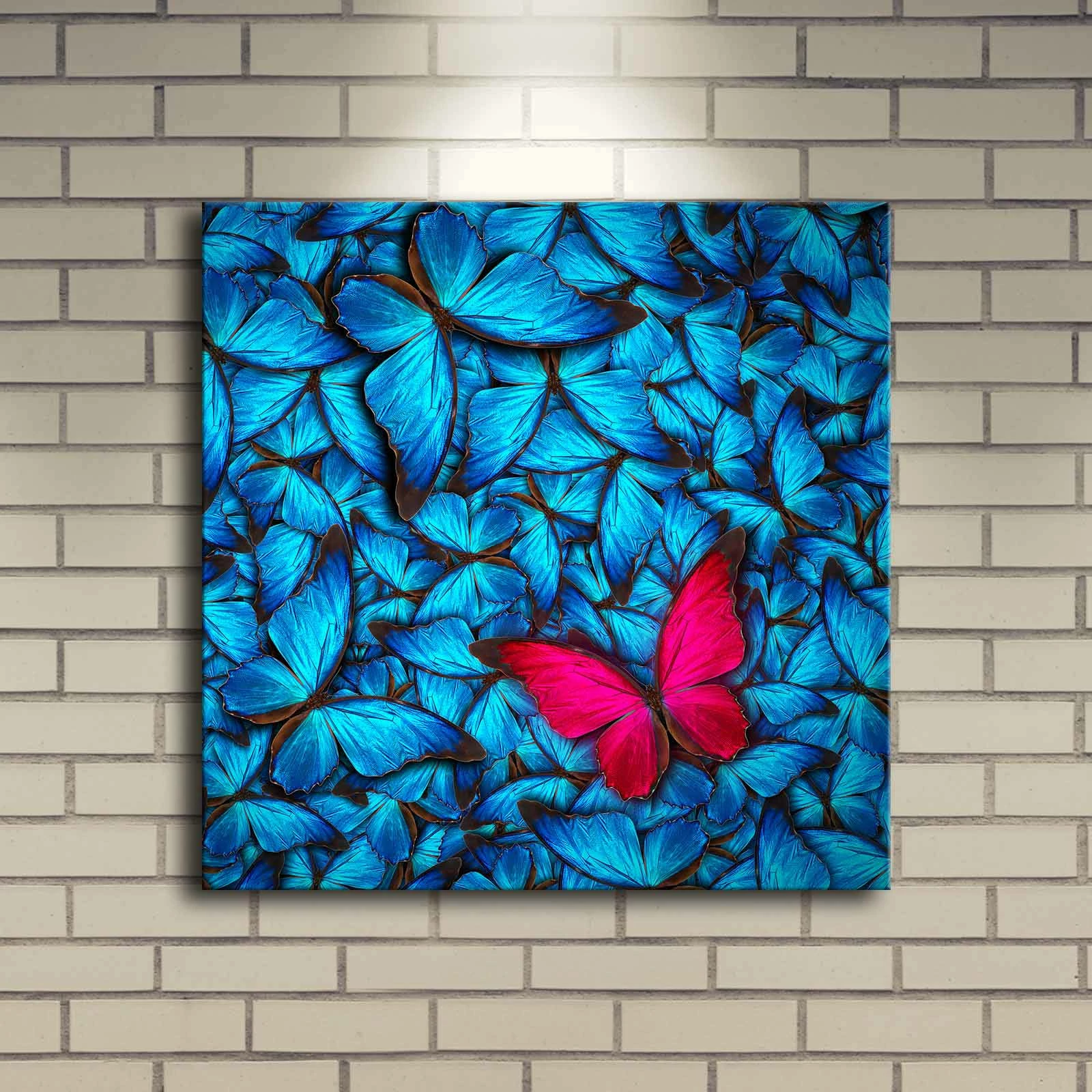 Pikturë dekorative me drita LED, Wallity, 4040DACT-10, shumëngjyrëshe, 40x40cm