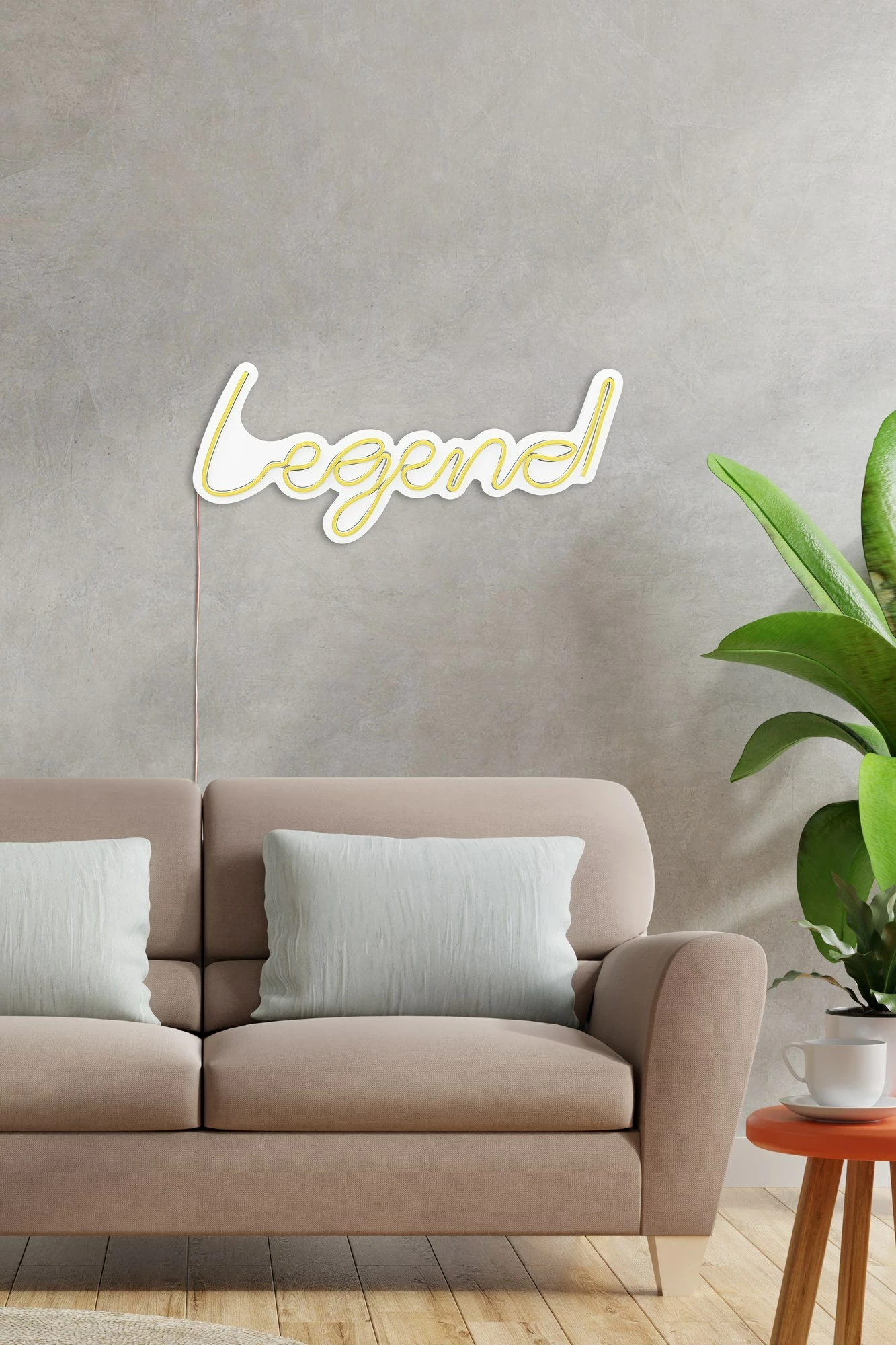 Dekorim plastik me drita LED, Legend, ngjyrë e verdhë