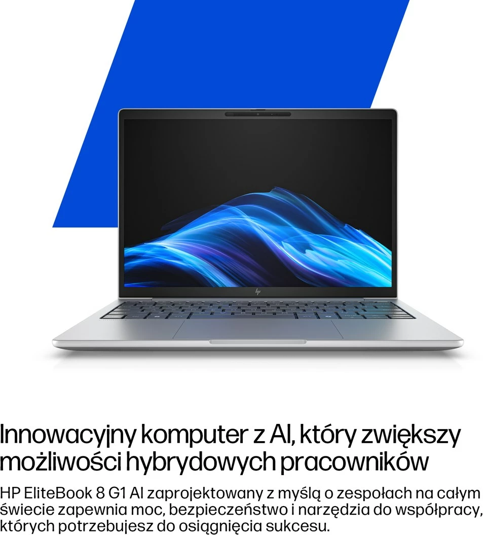 Laptop HP EliteBook 8 G1i Ultra 5 225U, 16", 24GB RAM, 512GB SSD, Glacier Silver