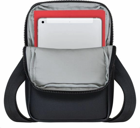 Çantë crossbody për tablet RIVACASE 8810, deri 8", e zezë melange