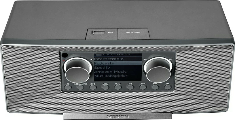 Radio interneti Medion MD 89289, DAB+/FM, Bluetooth, Wi‑Fi, 12W, gri