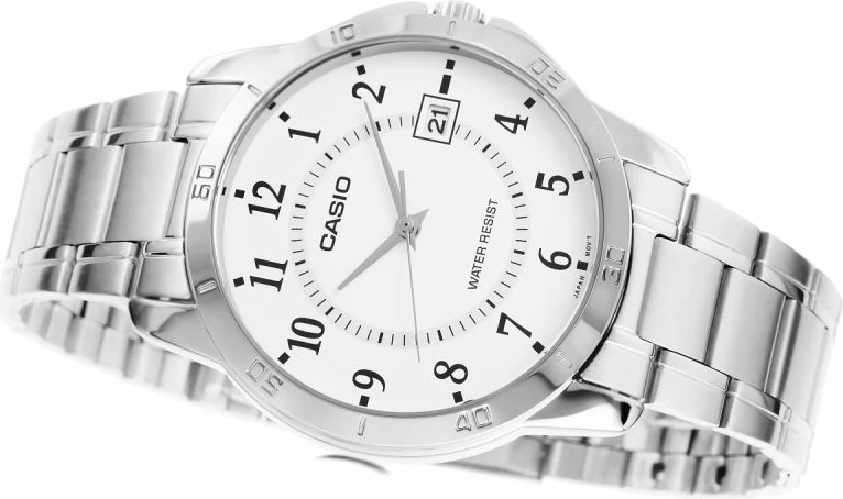 Orë dore për meshkuj Casio, argjendtë