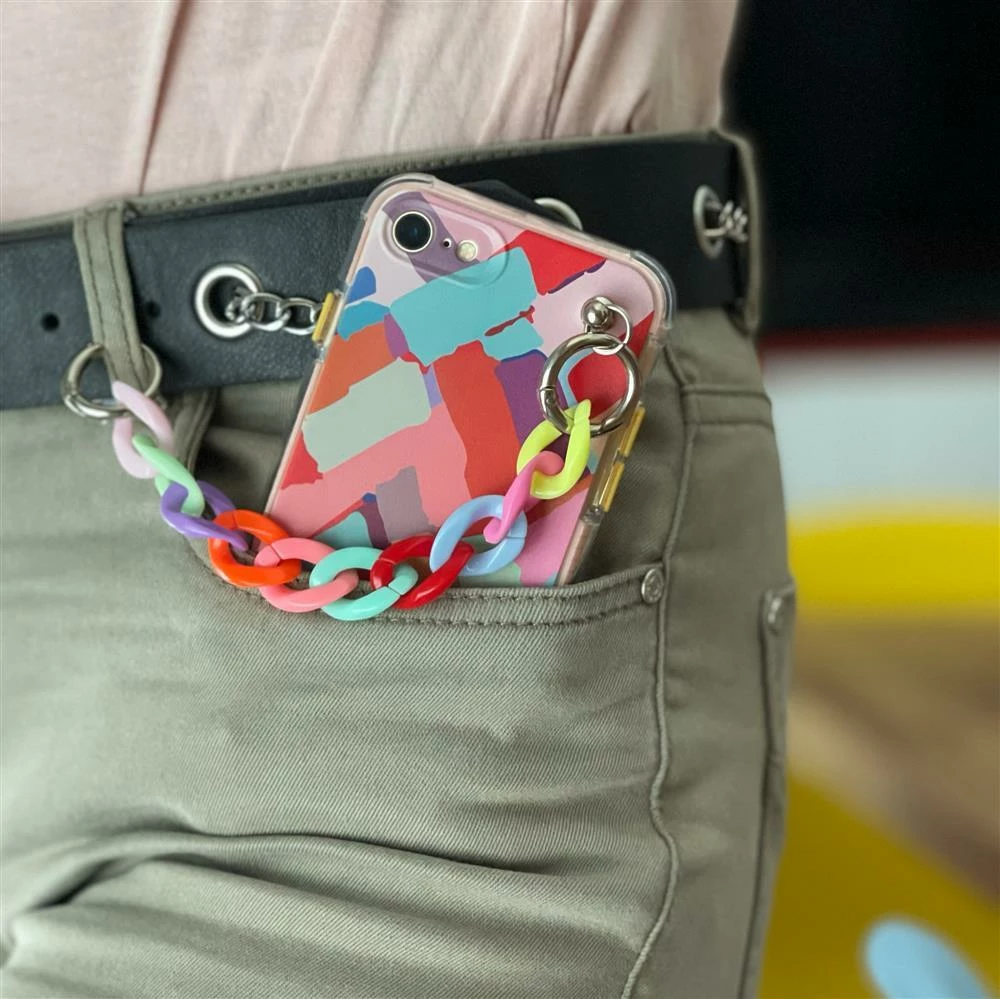 Mbështjellës Hurtel Color Chain Case për Xiaomi Redmi 10, me zinxhir, shumëngjyrësh