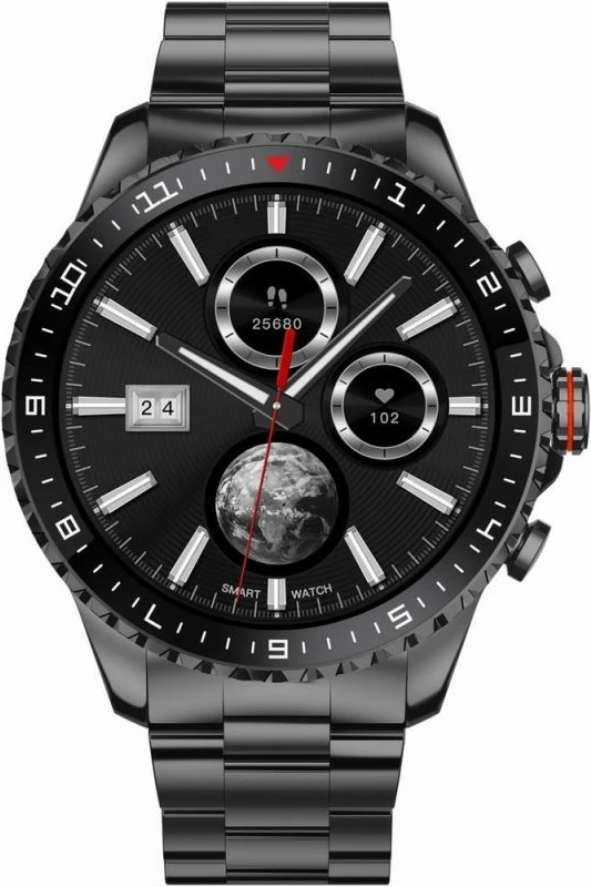 Smartwatch për meshkuj Gravity, e zezë