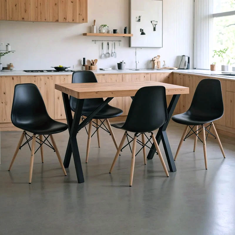 Set kuzhine për studentë, tavolinë me 4 karrige, Pick, 5 copë