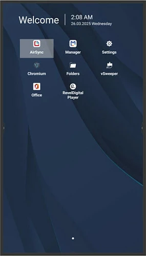 Ekran profesional komercial ViewSonic CDE31 65", 4K UHD, Android 14, Wi‑Fi, 24/7