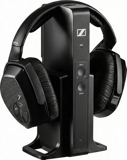 Kufje EPOS Sennheiser RS 175-U, wireless, over-ear, me stacion bazë, të zeza