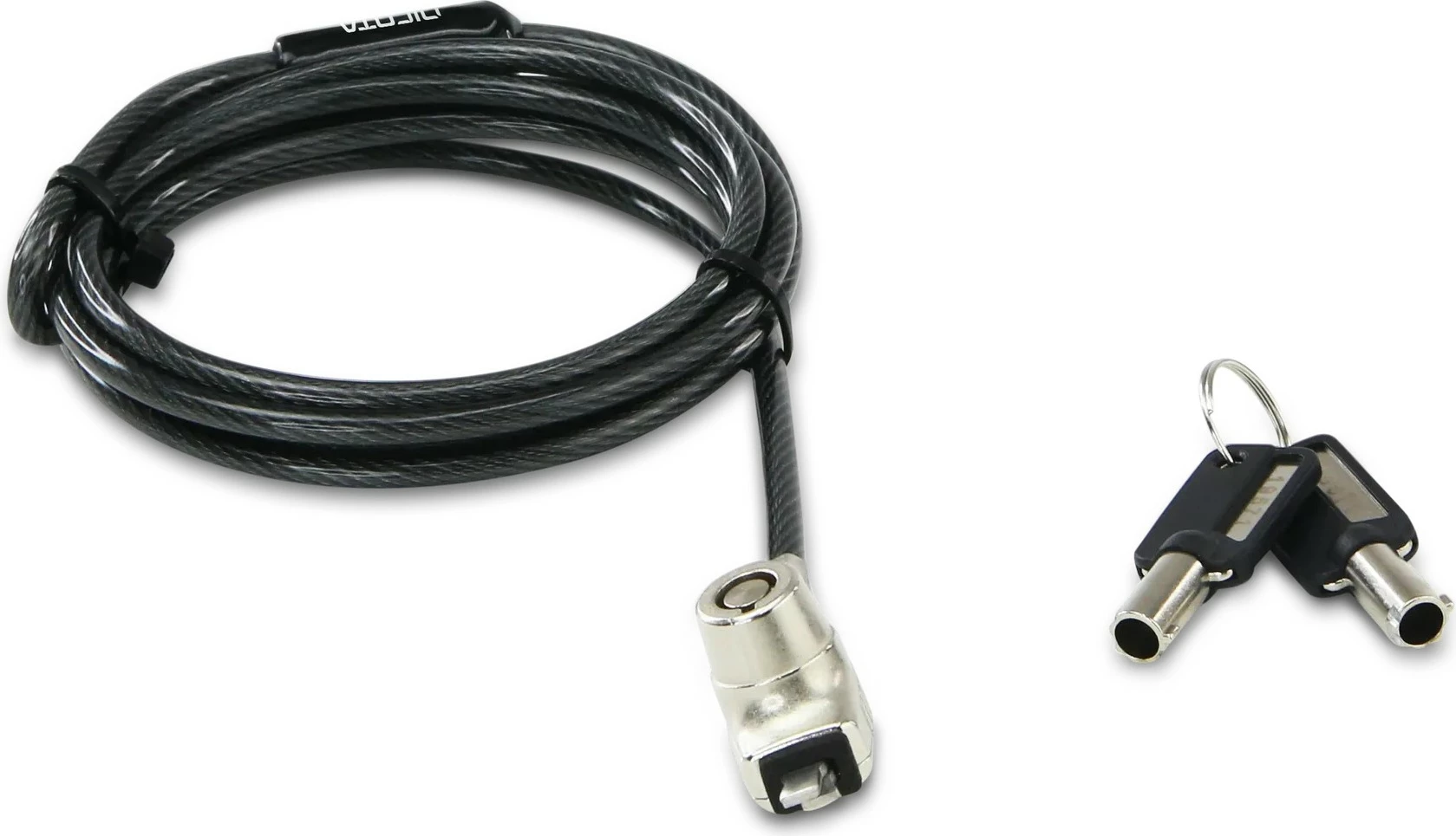 Bravë sigurie laptopi Dicota LAPTOP LOCK WEDGE, me çelësa, e zezë