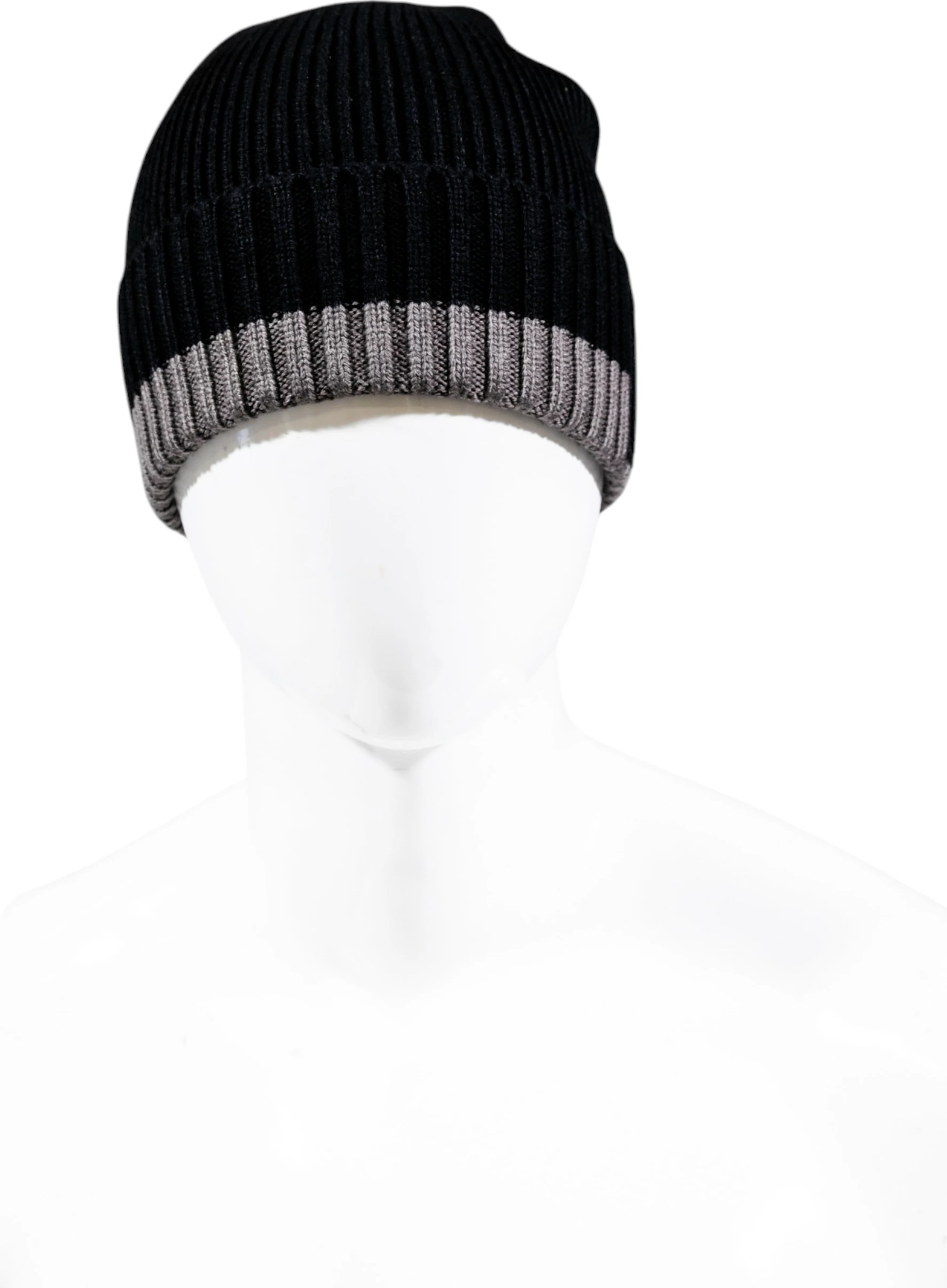 Kapelë beanie për meshkuj Armani Exchange XM001538 AF13776, e zezë-gri