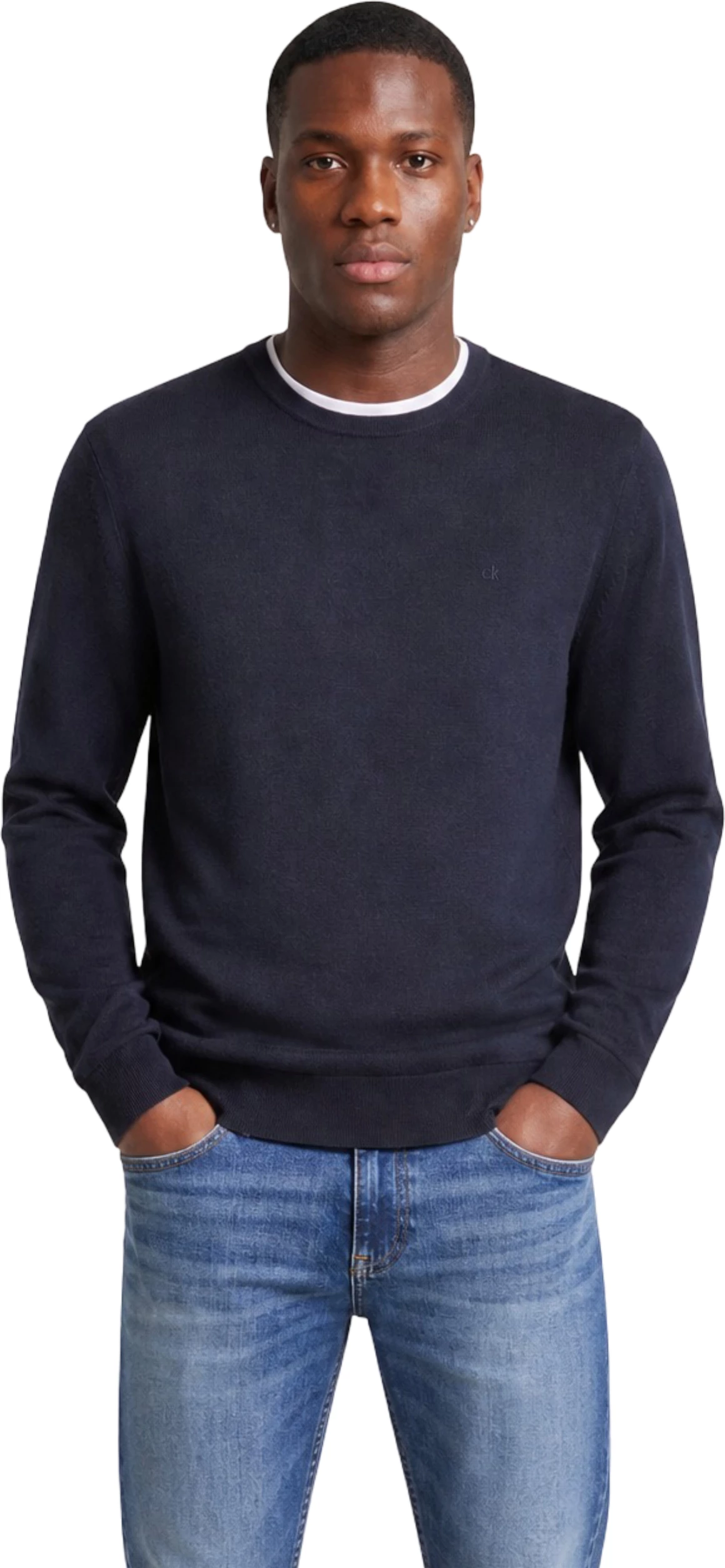 Xhemper për meshkuj Calvin Klein K10K109474, kaltër e errët
