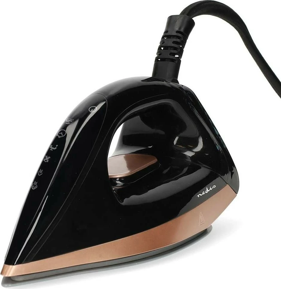 Hekur me avull Nedis IRONSS1000, 2400W, rezervuar 1.5L, pllaka qeramike, i zi