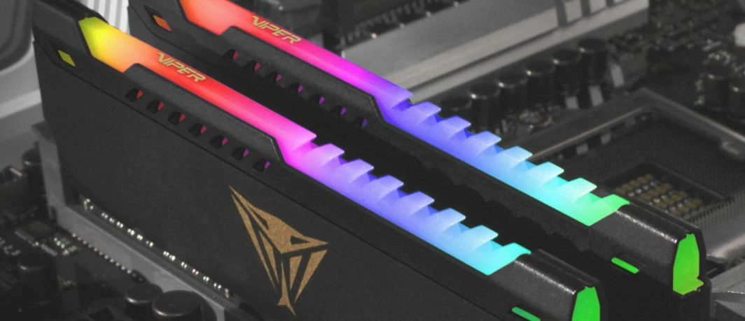 RAM Memorje Patriot Viper Steel RGB PVSR416G320C8K 16GB (2x8GB) DDR4 3200MHz CL18 UDIMM, e zezë, set