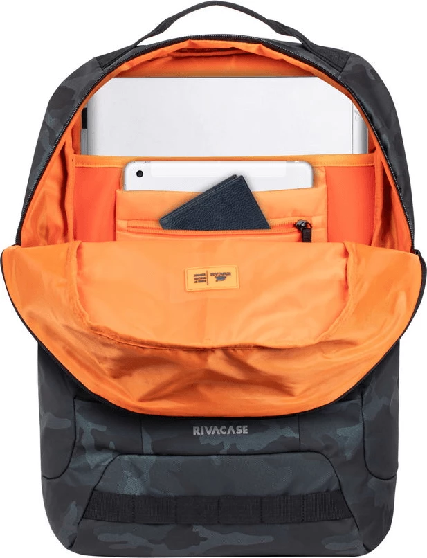 Çantë shpine RIVACASE 7661 Sherwood 32L për laptop 16" dhe tablet 10.1", navy camo