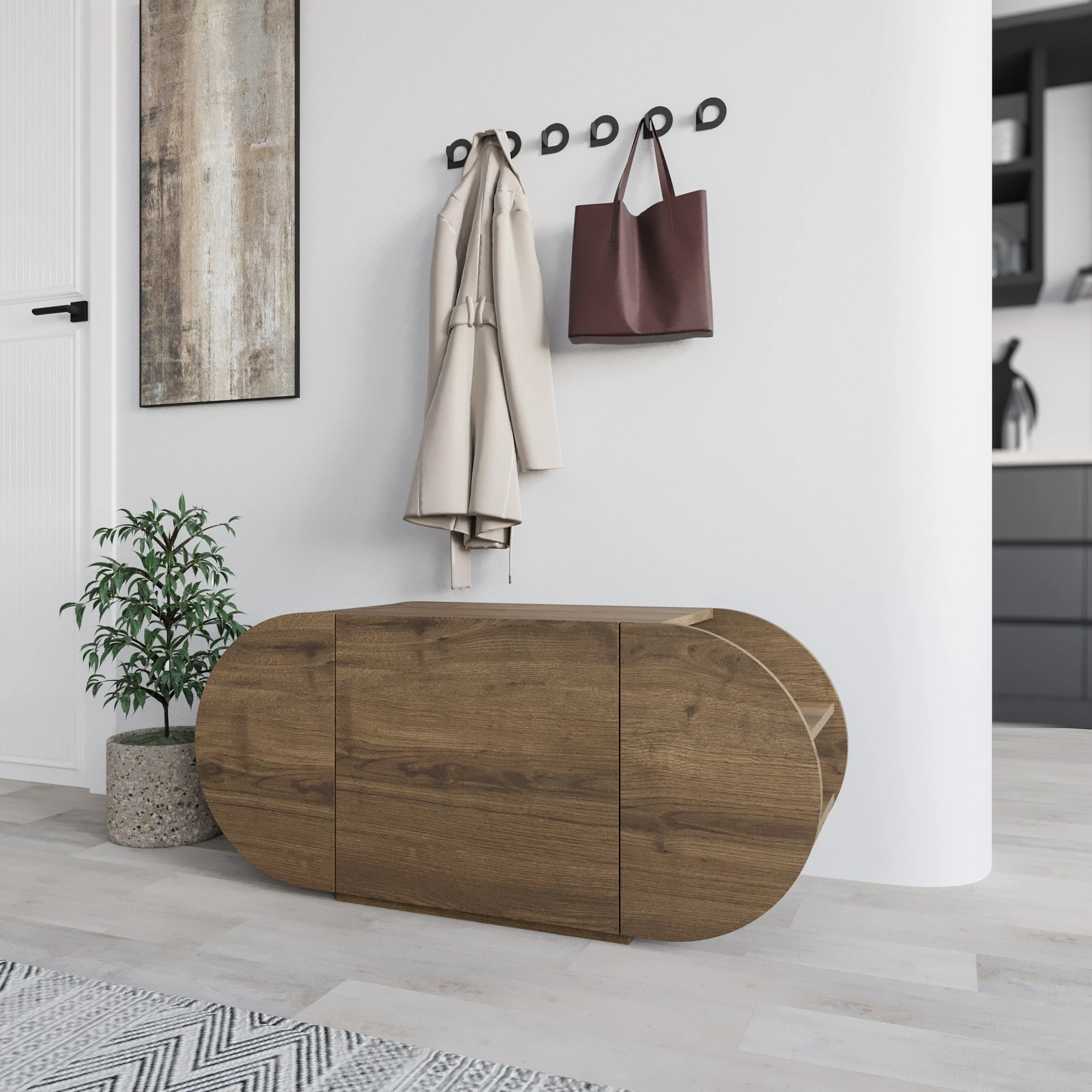 Dollap këpucësh Skye Decor, Pozy Shoe Bench, ngjyrë Hitit