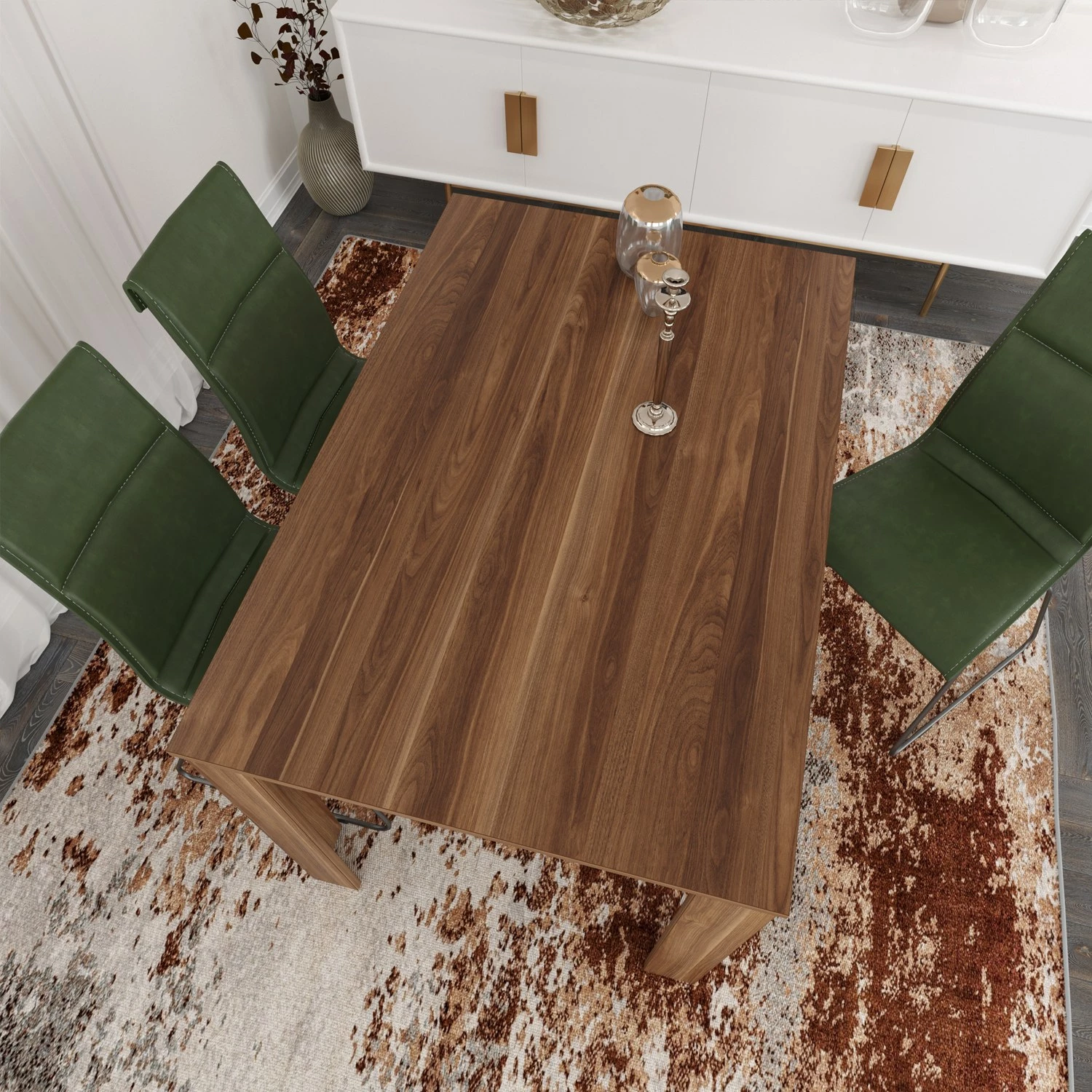 Tavolinë ngrënieje, ngjyrë arrë, Hanah Home, 120 cm