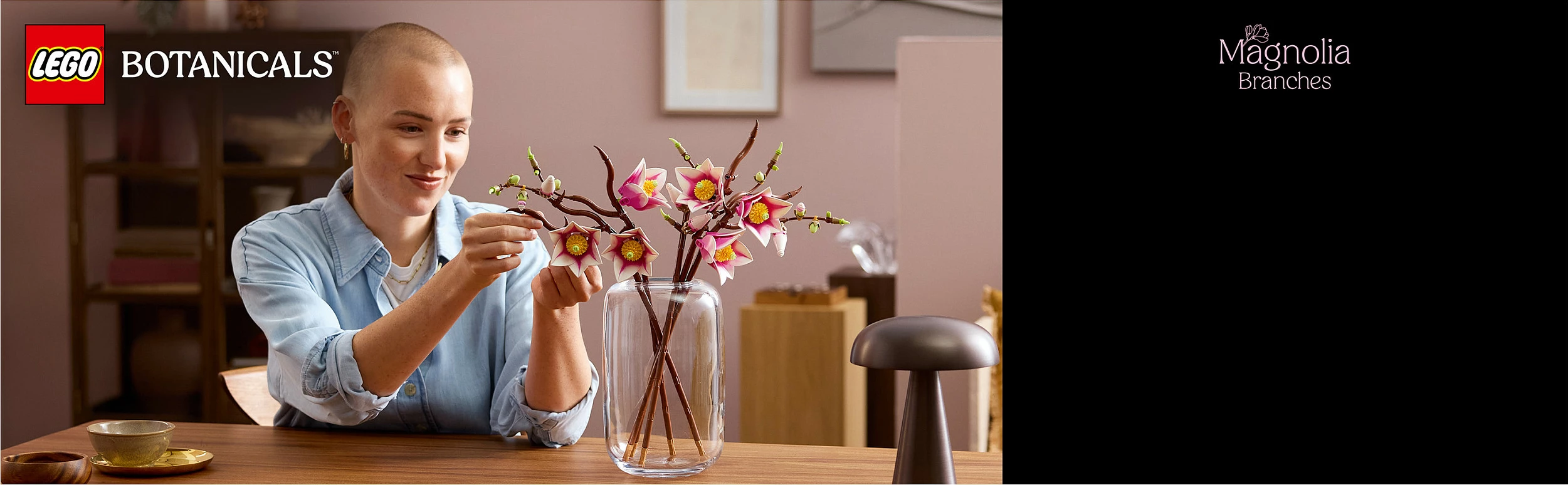 Set ndërtimi LEGO Botanicals Magnolia Branches 11510, 435 copë, 18+, shumëngjyrësh