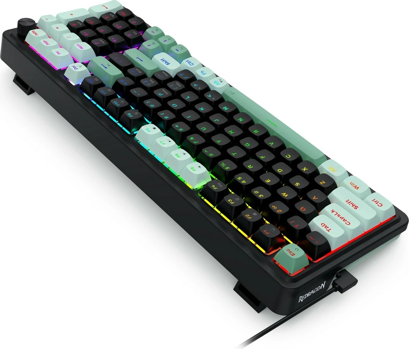 Tastierë Redragon EISA Magnetic K686BG-RGB-M, 96%, RGB, me tela, e zezë