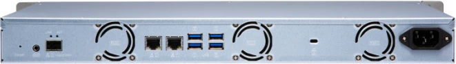 Server NAS QNAP TS-431XeU-8G 4-Bay, 8GB RAM, 1x 10GbE SFP+, 2x 1GbE, 1U Rack, i zi