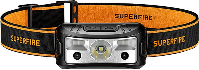 Llambë koke Superfire HL05-K, 120 lumen, USB-C, e zezë