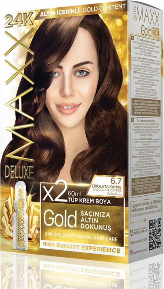 Ngjyrë për flokë MAXX GOLD SET 6.7 Chocolate Coffee, 50 ml