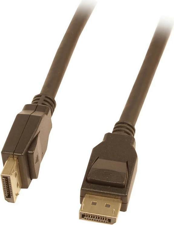Kabel video Synergy21 DisplayPort 1.4, 1 m, 8K@60Hz, DP në DP, i zi
