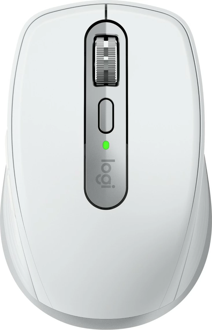 Maus Logitech MX Anywhere 3S, Djathtas, Laser, RF Wireless + Bluetooth, 8000 DPI, Gri, Bardhë