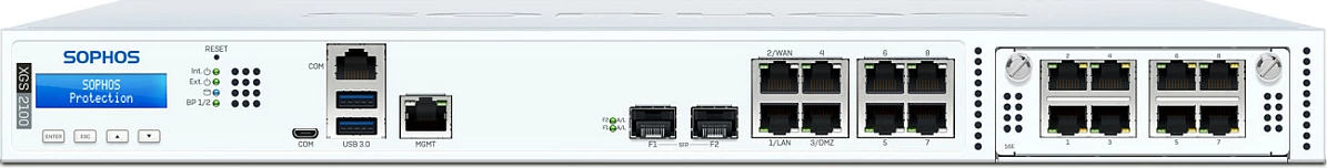 Firewall Sophos XGS 2100, 1U Rack, 8x Gigabit, 2x SFP, LCD