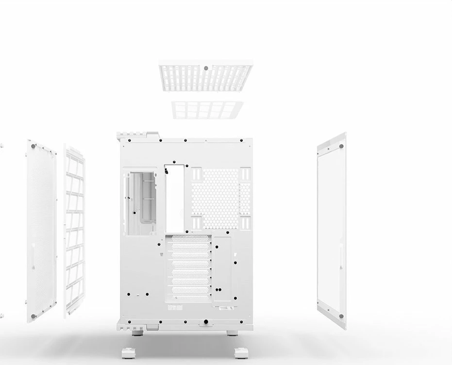 Kasë be quiet! Light Base 900 DX ARGB (BGW70), Midi Tower ATX/eATX/XL-ATX, panoramic me xham, pa ventilatorë, e bardhë