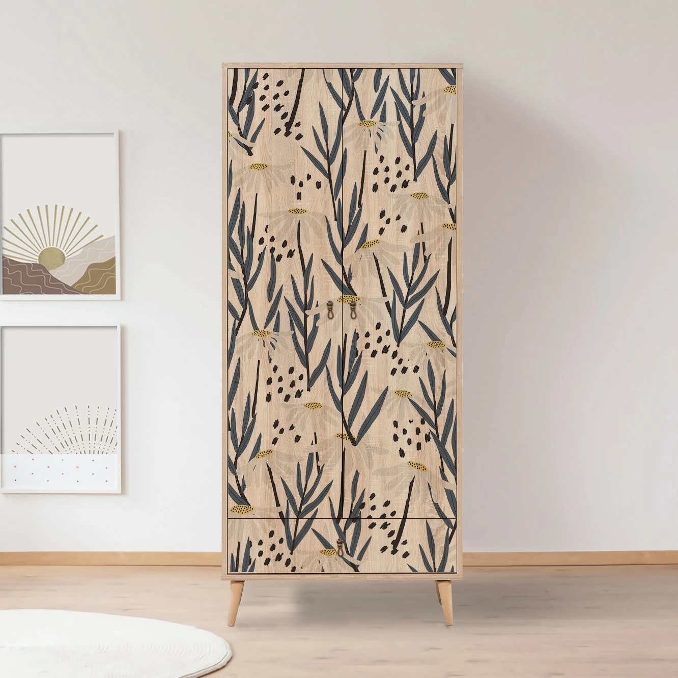 Dollap Hanah Home City Gardrop Daisy, shumëngjyrësh, 80x190x45cm