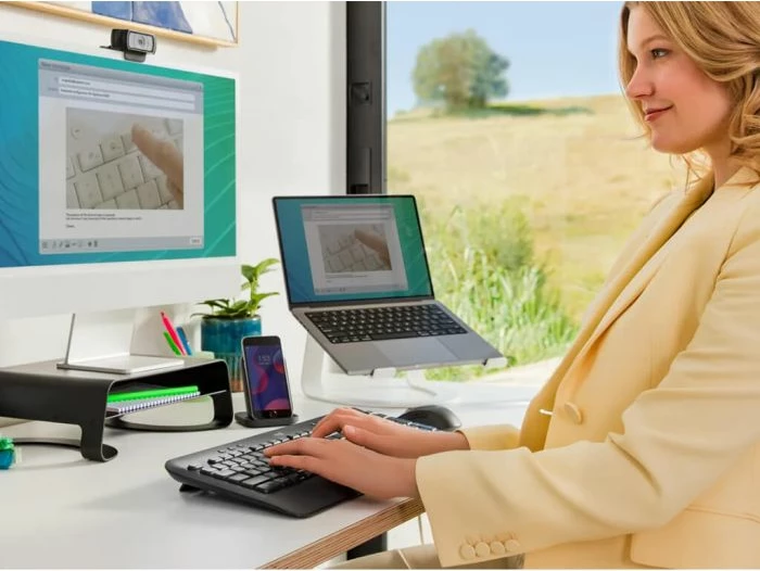 Tastierë wireless LOGITECH Signature K650, Logi Bolt/Bluetooth, me mbështetëse për kyçe, full-size me numpad, Graphite