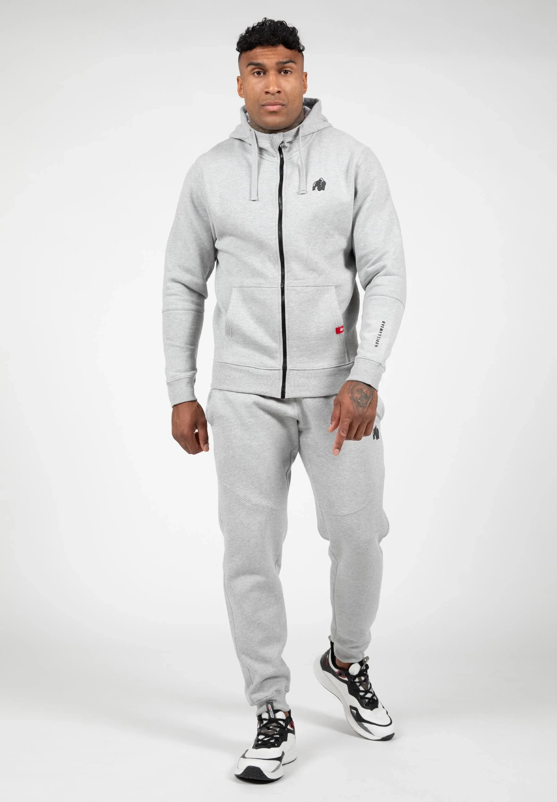 Leon Zipped Hoodie - Gray [Madhësia: M]